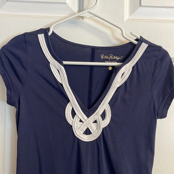 Lilly Pulitzer Brewster Dress in True Navy size XXS - Picture 4 of 9